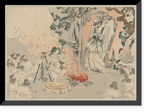 Historic Framed Print, [Japanese Ukiyo-e print] - 461,  17-7/8" x 21-7/8"