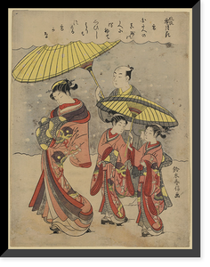 Historic Framed Print, [Japanese Ukiyo-e print] - 481,  17-7/8" x 21-7/8"