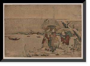 Historic Framed Print, [Japanese Ukiyo-e print] - 515,  17-7/8" x 21-7/8"