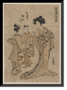 Historic Framed Print, [Japanese Ukiyo-e print] - 562,  17-7/8" x 21-7/8"