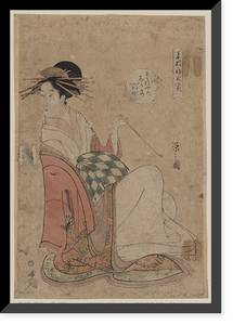 Historic Framed Print, [Japanese Ukiyo-e print] - 579,  17-7/8" x 21-7/8"