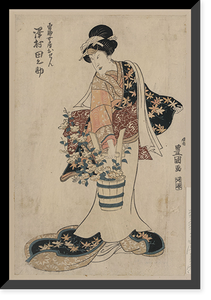 Historic Framed Print, [Japanese Ukiyo-e print] - 585,  17-7/8" x 21-7/8"