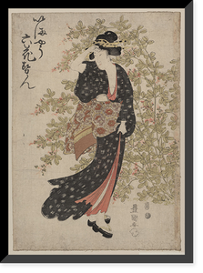 Historic Framed Print, [Japanese Ukiyo-e print] - 587,  17-7/8" x 21-7/8"