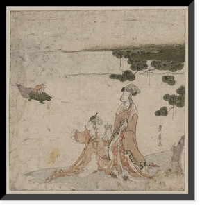 Historic Framed Print, [Japanese Ukiyo-e print] - 612,  17-7/8" x 21-7/8"