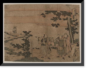 Historic Framed Print, [Japanese Ukiyo-e print] - 613,  17-7/8" x 21-7/8"