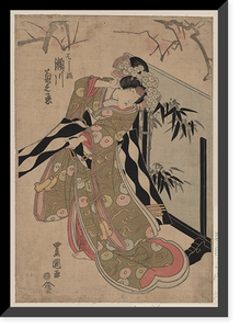 Historic Framed Print, [Japanese Ukiyo-e print] - 645,  17-7/8" x 21-7/8"