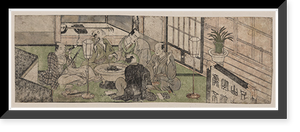 Historic Framed Print, [Japanese Ukiyo-e print] - 823,  17-7/8" x 21-7/8"