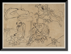 Historic Framed Print, [Japanese Ukiyo-e print] - 940,  17-7/8" x 21-7/8"