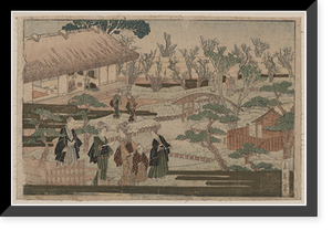 Historic Framed Print, [Japanese Ukiyo-e print] - 1026,  17-7/8" x 21-7/8"