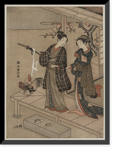 Historic Framed Print, [Japanese Ukiyo-e print] - 1079,  17-7/8" x 21-7/8"