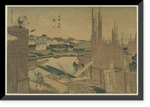 Historic Framed Print, [Japanese Ukiyo-e print] - 1082,  17-7/8" x 21-7/8"