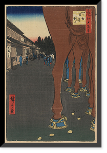 Historic Framed Print, [Japanese Ukiyo-e print] - 1186,  17-7/8" x 21-7/8"