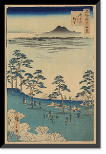 Historic Framed Print, [Japanese Ukiyo-e print] - 1211,  17-7/8" x 21-7/8"