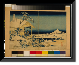 Historic Framed Print, [Japanese Ukiyo-e print] - 1262,  17-7/8" x 21-7/8"