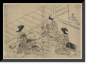 Historic Framed Print, [Japanese Ukiyo-e print] - 1318,  17-7/8" x 21-7/8"