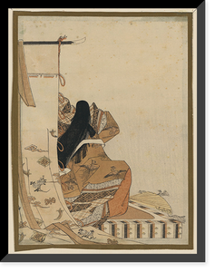 Historic Framed Print, [Japanese Ukiyo-e print] - 1322,  17-7/8" x 21-7/8"