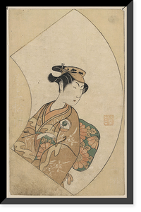 Historic Framed Print, [Japanese Ukiyo-e print] - 1325,  17-7/8" x 21-7/8"