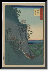 Historic Framed Print, [Japanese Ukiyo-e print] - 1388,  17-7/8" x 21-7/8"