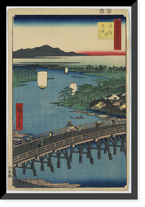Historic Framed Print, [Japanese Ukiyo-e print] - 1409,  17-7/8" x 21-7/8"