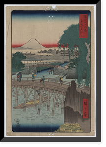 Historic Framed Print, [Japanese Ukiyo-e print] - 1432,  17-7/8" x 21-7/8"