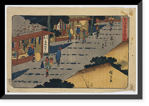 Historic Framed Print, [Japanese Ukiyo-e print] - 1446,  17-7/8" x 21-7/8"