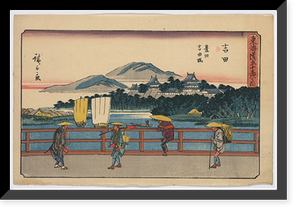 Historic Framed Print, [Japanese Ukiyo-e print] - 1447,  17-7/8" x 21-7/8"
