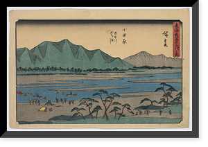 Historic Framed Print, [Japanese Ukiyo-e print] - 1454,  17-7/8" x 21-7/8"