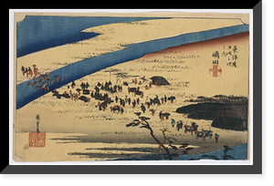 Historic Framed Print, [Japanese Ukiyo-e print] - 1457,  17-7/8" x 21-7/8"