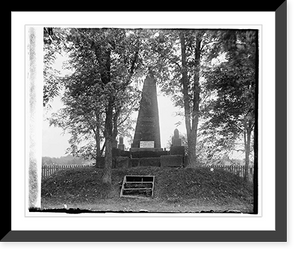 Historic Framed Print, Bull Run, Henry Monument Henry Hill, [Centreville, Virginia],  17-7/8" x 21-7/8"