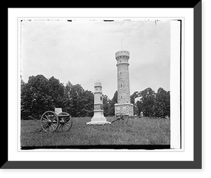 Historic Framed Print, Gettysburg, PA - 8,  17-7/8" x 21-7/8"