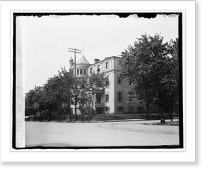 Vintage Americana Print - Washington, DC - Grant's headquarters, 17 & F