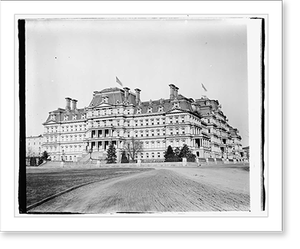 Historic Maritime - State War and Navy bldg - Vintage Wall Art Gift