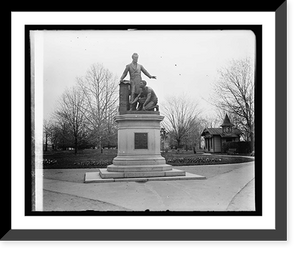 Historic Framed Print, Lincoln Statue, Lincoln Park, [Washington, D.C.] - 2,  17-7/8" x 21-7/8"