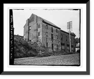 Historic Framed Print, Old house, 32nd St., NW, [Washington, D.C.],  17-7/8" x 21-7/8"