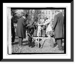 Historic Framed Print, Prince of Wales planting memorial tree at cathedral school, [Washington, D.C.],  17-7/8" x 21-7/8"