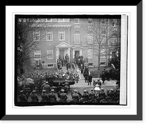 Historic Framed Print, Funeral of Adml. Peary - 4,  17-7/8" x 21-7/8"