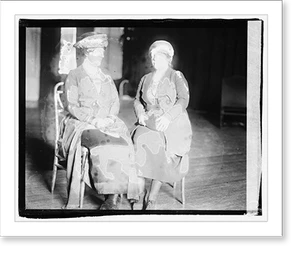 Vintage Photo Print - Mrs. Arthur Liverman, Mrs. Antoinette Funk, 1920