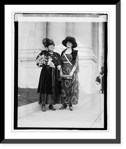 Historic Framed Print, Mrs. Dan'l. C. Lothrup, Mrs. Frank Mondell,  17-7/8" x 21-7/8"
