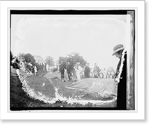 Vintage Americana Print - Burial of A.E.F. (sailors), 1920