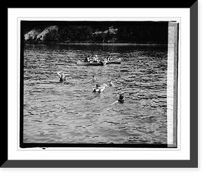 Historic Framed Print, Sherwood Farms [i.e., Forest], canoeing - 2,  17-7/8" x 21-7/8"