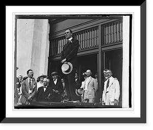 Historic Framed Print, Franklin D. Roosevelt reception, 7/17/20 - 2,  17-7/8" x 21-7/8"