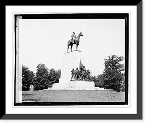 Historic Framed Print, R.E. Lee, Gettysburg, Pa.,  17-7/8" x 21-7/8"