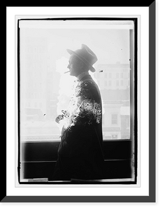 Historic Framed Print, H.E.F. silhouette - 2,  17-7/8" x 21-7/8"