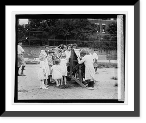 Historic Framed Print, Carpet making hay rounds,  17-7/8" x 21-7/8"