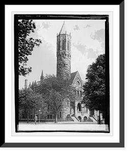Historic Framed Print, N.E. Presbyterian church,  17-7/8" x 21-7/8"