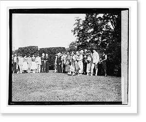 Vintage Photo Print - Pageant, Vets of Foreign Wars, scene at Santiago