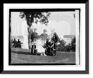 Historic Framed Print, Daniels group, Oct. 2/20,  17-7/8" x 21-7/8"