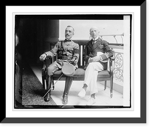 Historic Framed Print, Commander Raineri, Col. Bardeloni, 9/25/20,  17-7/8" x 21-7/8"