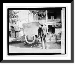 Herald tour, Point Comfort, Gardener car, Antique Print