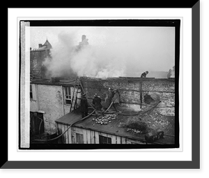 Nixon Brewer fire, 7th and B, Washington, D.C. - 3, Vintage Wall Art